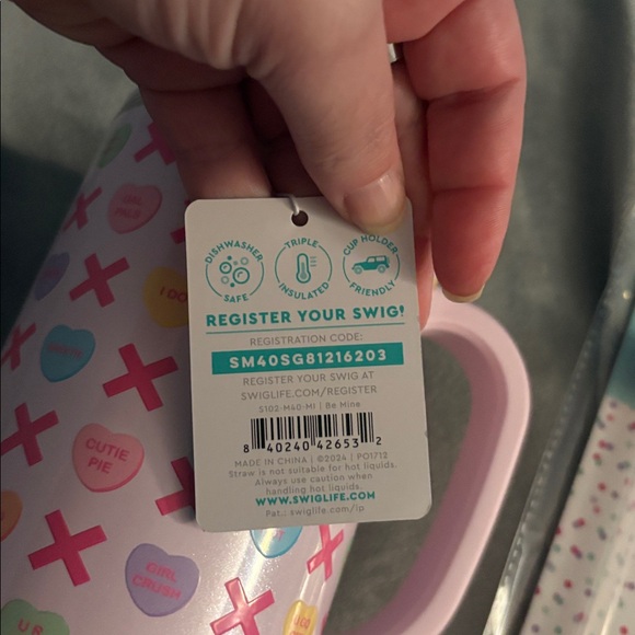 Swig Be Mine 40 oz Mug and Straw Bundle-Valentine’s Day - Picture 4 of 10